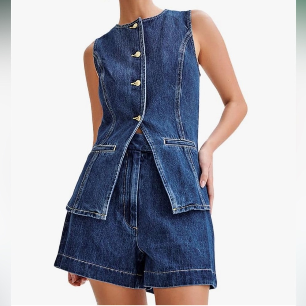Two piece denim set